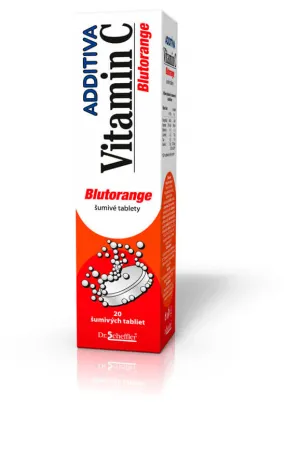 ADDITIVA Vitamín C Blutorange - šumivé tablety