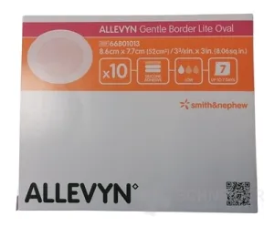 ALLEVYN Gentle Border Lite Oval Krytie na rany