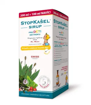 STOPKašeľ sirup pre deti - Dr. Weiss 200+100 ml navyše