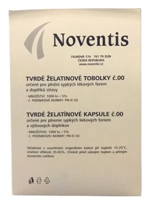 Noventis želatinové kapsuly veľkosť 00 Fagron