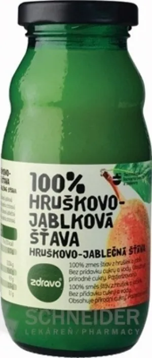 zdravo 100% HRUŠKOVO-JABLKOVÁ ŠŤAVA