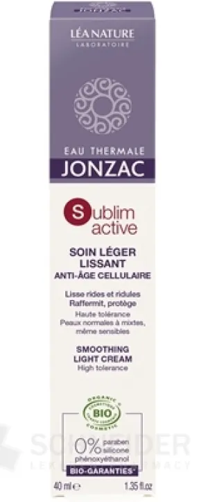 JONZAC Sublimactive ĽAHKÝ KRÉM BIO