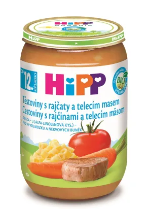 HiPP BIO Cestoviny s rajčinami a teľacím mäsom