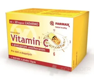 FARMAX Vitamín C s pozvoľným uvoľňovaním 500 mg