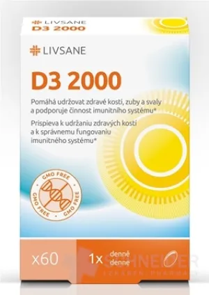 LIVSANE Vitamín D3 2000 IU