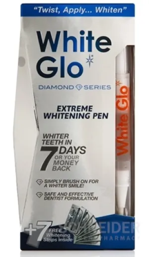WHITE GLO DIAMONDS Bieliace pero + pásiky