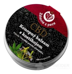 Zdravie z pece CBD Konopný balzam s kostihojom
