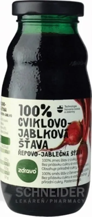 zdravo 100% CVIKLOVO-JABLKOVÁ ŠŤAVA