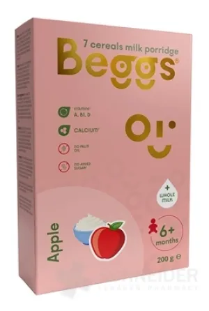 Beggs Mliečna kaša 7 zrnná Jablčná