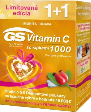 GS Vitamin C 1000 + šípky tbl. 70 + 70