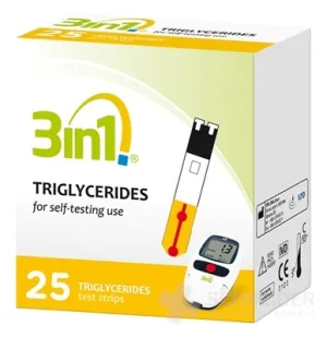 3in1 TRIGLYCERIDY TESTOVACIE PRÚŽKY