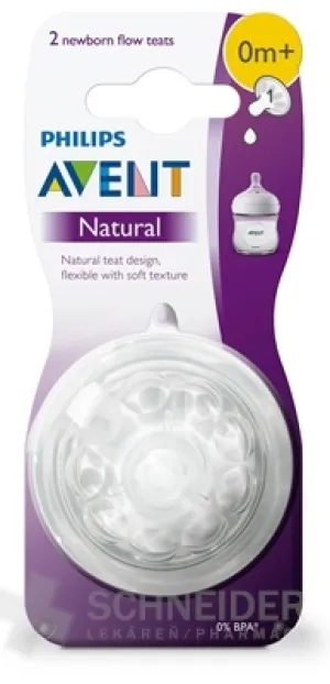 AVENT Cumlík na fľašu Natural č.1