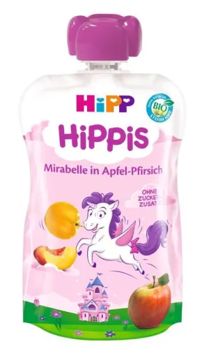 HiPP HiPPis BIO Jablko Broskyňa Mirabelka