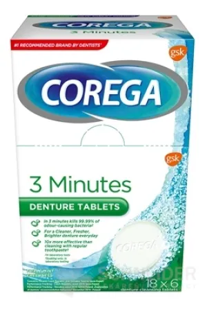 COREGA 3 Minutes DENTURE TABLETS
