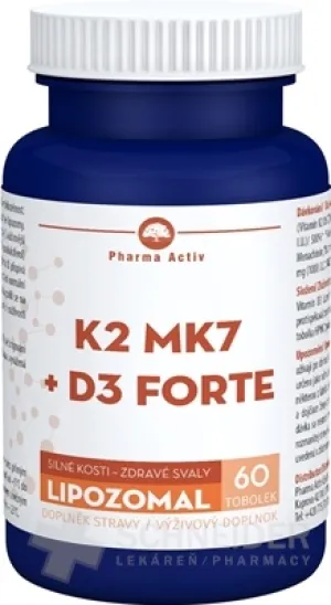 Pharma Activ Lipozomal K2 MK7 + D3 FORTE