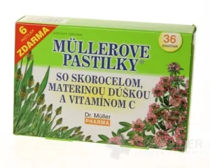 MÜLLEROVE PASTILKY SO SKOR. MAT. DÚŠKOU A VIT. C