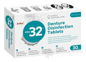Dr.Max PRO32 Čistiace tablety na zubné protézy