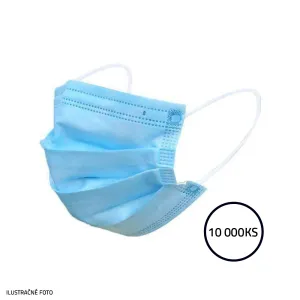 Ochranné rúško medicínske 3-vrstvové 10 000 ks