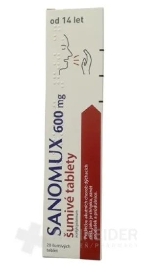 Sanomux 600 mg šumivé tablety