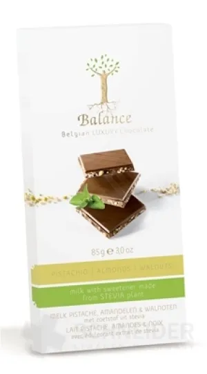 BALANCE MLIEČNA ČOKOLÁDA SO SLADIDLOM ZO STÉVIE