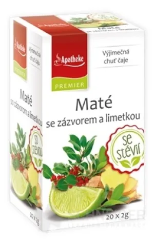 APOTHEKE PREMIER Maté so zázvorom a limetkou