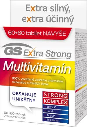 GS Extra Strong Multivitamín, tbl. 60+60 2017