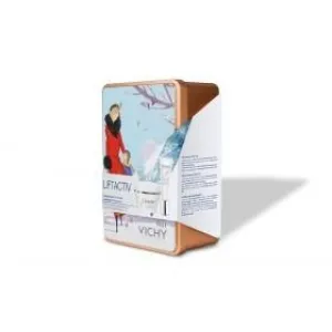 Vichy Liftactiv Derm Source denný liftingový vypínací krém pre suchú pleť + očný krém proti vráskam
