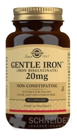 Solgar Železo (bisglycinát železnatý) 20 mg
