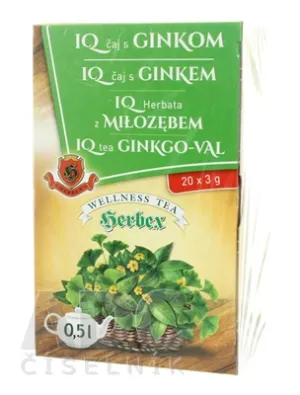 Herbex čaj s ginkom 20 x 3 g