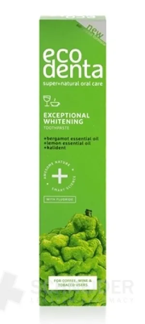 EcoDenta EXCEPTIONAL WHITENING Anti-coffe, tobacco