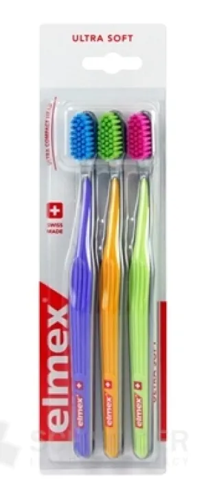 ELMEX CP ZUBNÁ KEFKA ULTRA SOFT 3-PACK