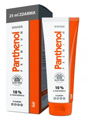 Panthenol SWISS PREMIUM gél s necht.a aloe 100+25 ml