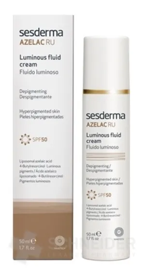 sesderma AZELAC RU Rozjasňujúca emulzia SPF 50
