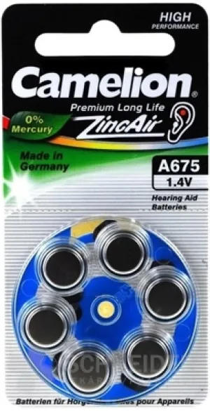 CAMELION ZincAir Premium Long Life A675 batérie