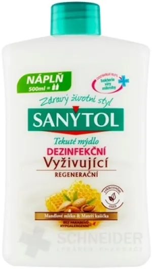 SANYTOL Tekuté mydlo DEZINFEKČNÉ Vyživujúce