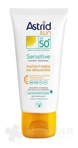 ASTRID SUN SENSITIVE Pleťový krém OF 50+