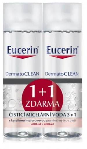 Eucerin Dermatoclean čistiaca micelárna voda 3v1 2x400ml
