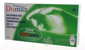 DUMAX RUKAVICE latexové vyšetrovacie