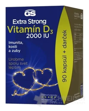 GS Extra Strong Vitamín D3 2000 IU darček 2022