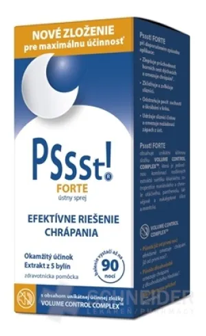 Pssst! FORTE ústny sprej proti chrápaniu