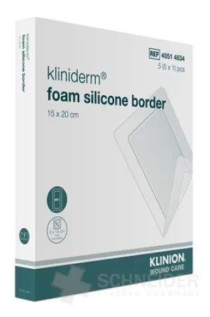 Kliniderm foam silicon border