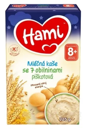 Hami mliečna kaša so 7 obilninami piškótová