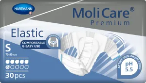 MoliCare Premium Elastic 6 kvapiek S plienkové nohavičky zalepovacie 1x30 ks