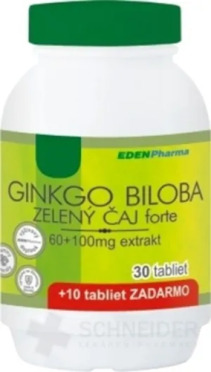 EDENPharma GINKGO BILOBA + Zelený čaj forte
