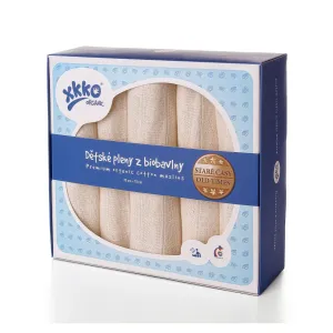 Kikko Detske plienky z biobavlny 70cmx70cm 5 ks natural