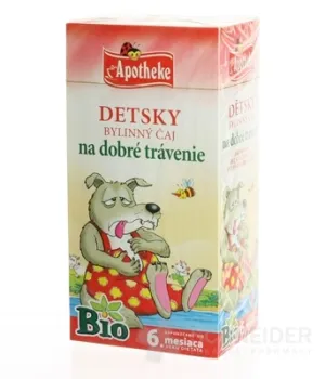 APOTHEKE BIO DETSKÝ BYLINNÝ ČAJ NA DOBRÉ TRÁVENIE