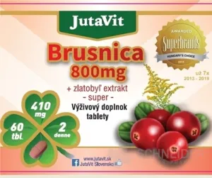 JutaVit Brusnica 800 mg + zlatobyľ extrakt - super