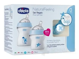 CHICCO Set darčekový Natural Feeling + Air cumlík