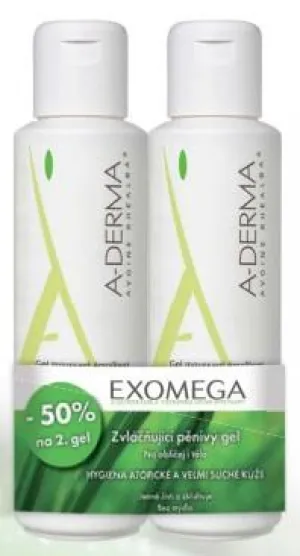 A-Derma Exomega zvláčňujúci penivý gél 2x500ml