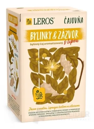LEROS Čajovňa BYLINKY A ZÁZVOR s lipou